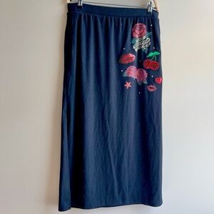 Art Class Nia Sioux Sequin Patch Maxi Skirt